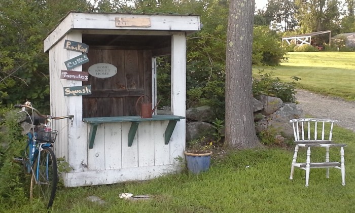 Old fashioned fruit stand