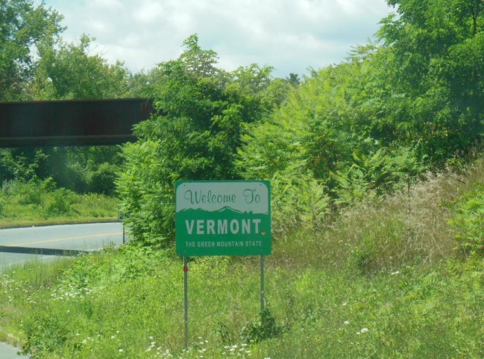 Vermont state sign