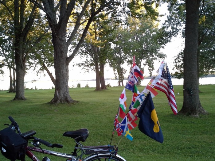 New York State park and bike path