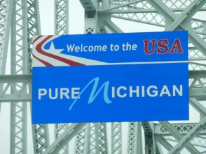 Entering Michigan 