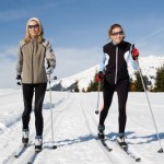 ladies skiiing