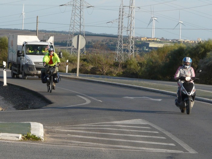 Bike on the road to Santa Maria harbour