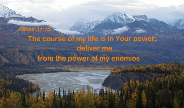 Psalm 31:15 The course of my life