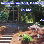 Garden cross John 14:1
