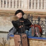 Sleeping Girl Seville Spain Plaza de la Republica