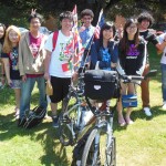 international students Bike america for God